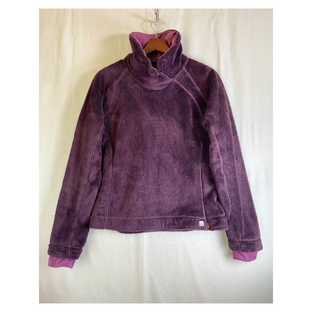 Mountain Hardwear Monkey Woman Fleece Pullover Purple Asymmetric Side Zip Small